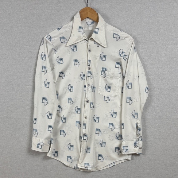 Tops - Vintage 1970's polyester shirt
